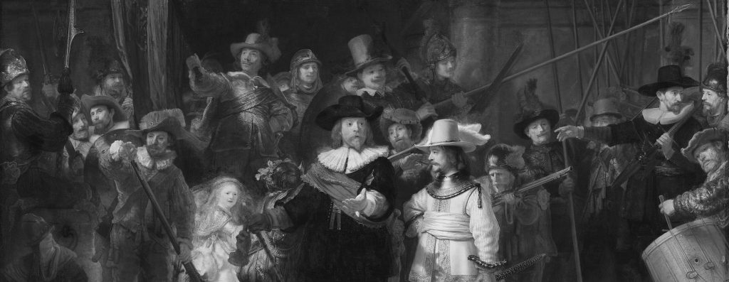 Ausschnitt aus Rembrandts Nachtwache
Kunstarchiv